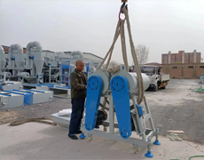 茂恒机械：每小时20吨双脱壳机发往美丽的新疆